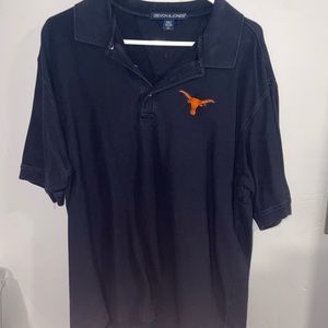University of Texas black collared shirt